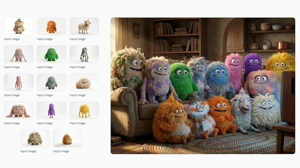 Consistência de personagens e objetos